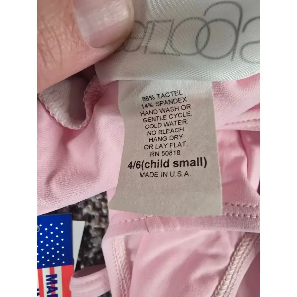 Baltogs Girls Sz 4-6 (S) Sleeveless Dance Ballet Leotard NEW